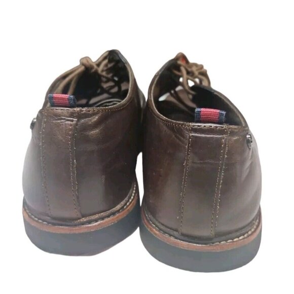 Timberland Shoes Mens Sz 10 Brook Park Oxford Dark Brown Leather Lace Up Loafers main image 3